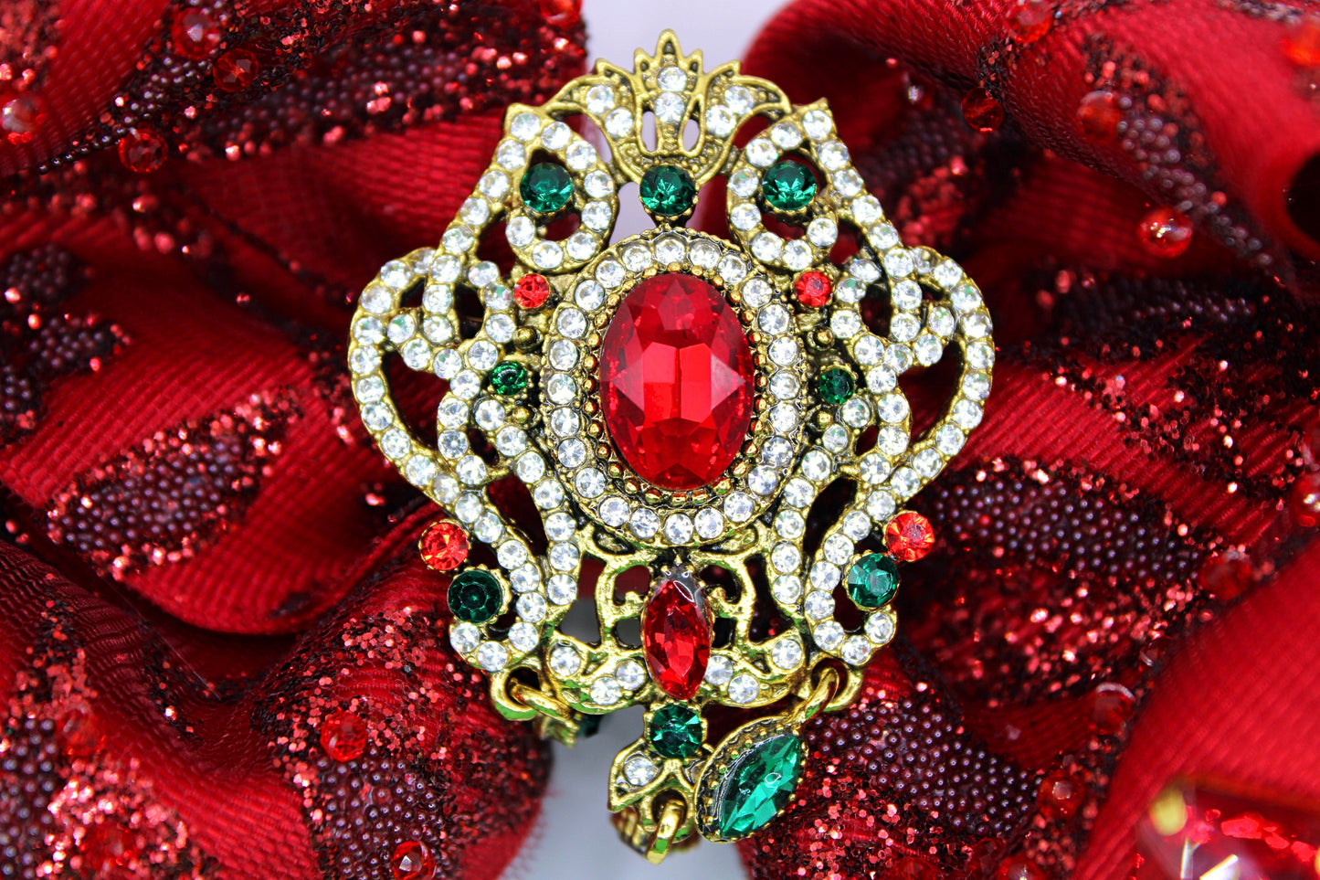 CHRISTINE - Moños navideños para niñas