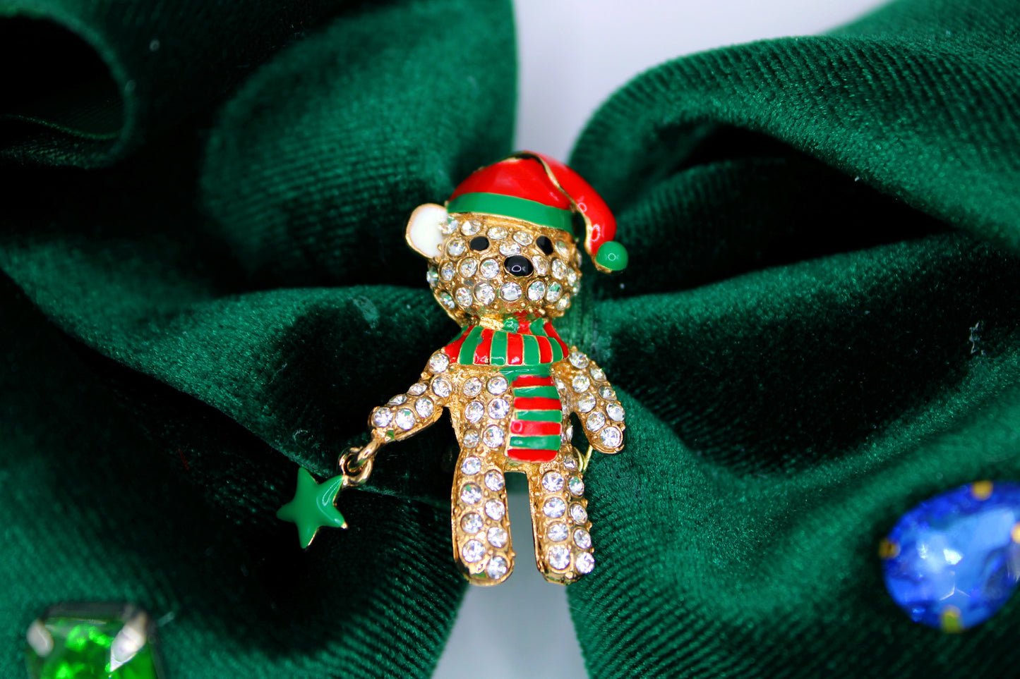 THE CHRISTMAS STAR BEAR - Moños de Navidad para niñas