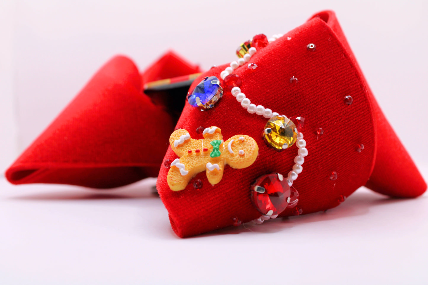 GINGERBREAD BOW - Moños de navidad para niñas