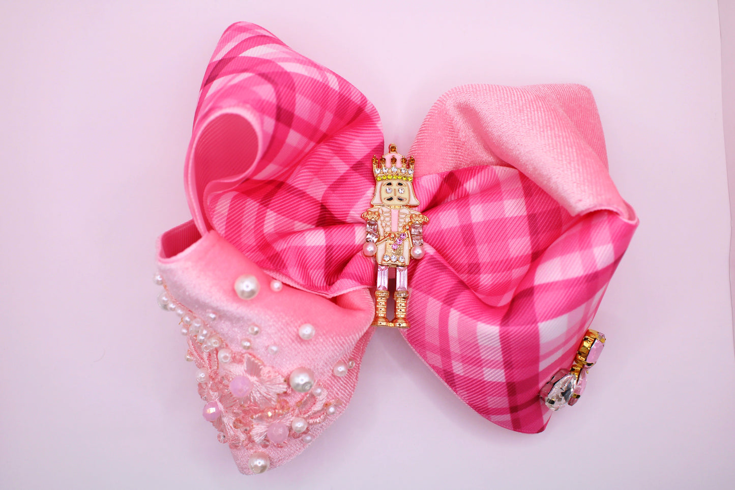 PINK NUTCRACKER - Moños navideños para niñas