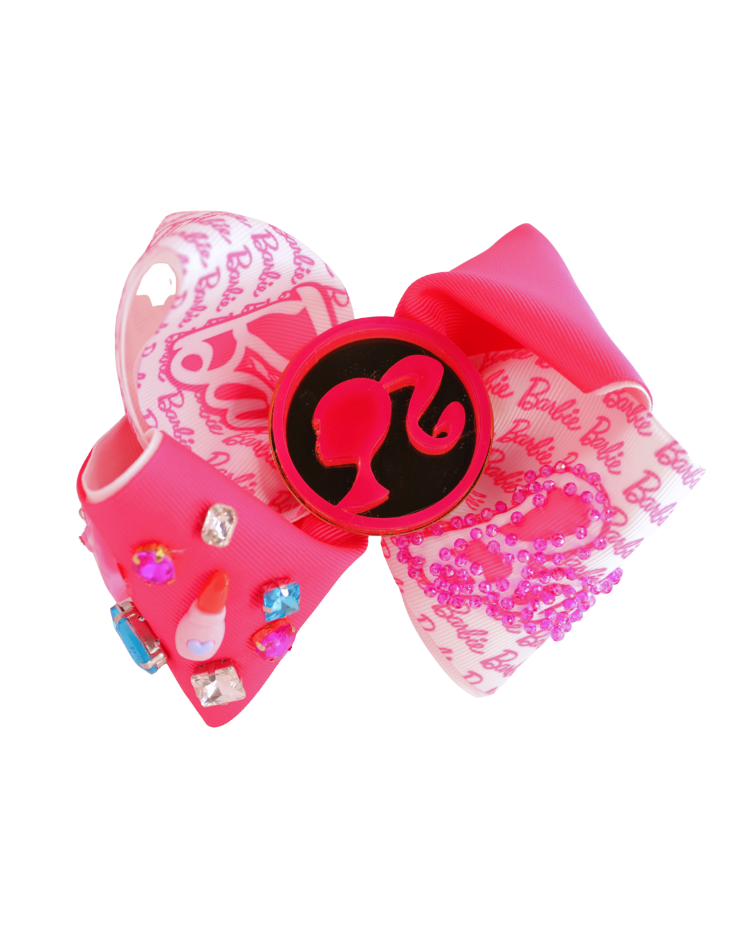 BARBIE EXTRA FUSCHIA - Moños para niñas bordados