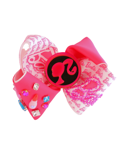BARBIE EXTRA FUSCHIA - Moños para niñas bordados