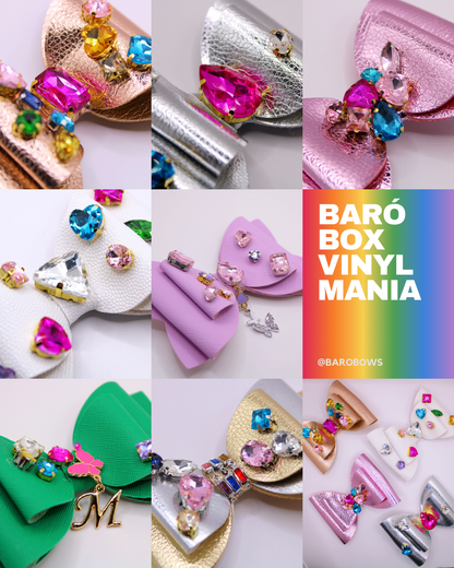 BARÓ BOX VINYLMANIA - Moños de vinil para niñas