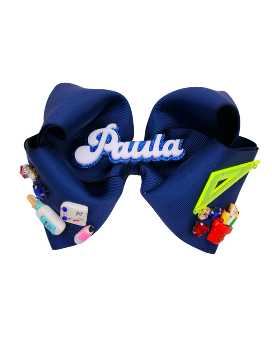 PAULA GLITTER - Moños escolares personalizados