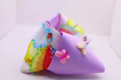 MIRANDA BOW - Moños para niñas bordados y personalizados