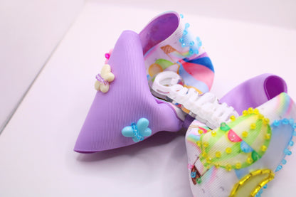 MIRANDA BOW - Moños para niñas bordados y personalizados