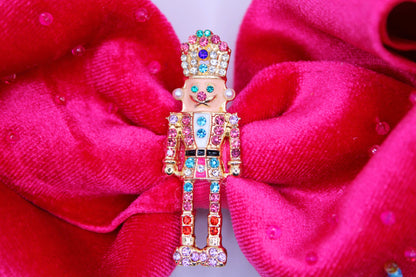 SUGAR PLUM NUTCRACKER - Moños navideños para niñas