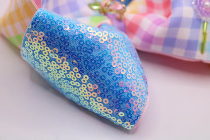 SOFT MEADOW - Moños para niñas bordados
