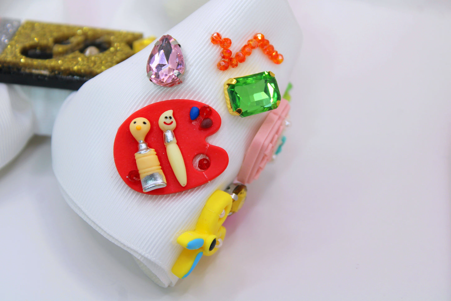 PAULA GLITTER PENCIL - Moños escolares personalizados