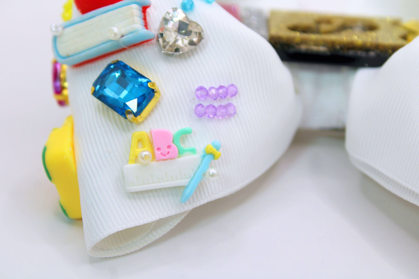 PAULA GLITTER PENCIL - Moños escolares personalizados